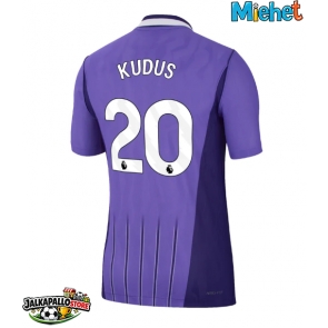 Tottenham Hotspur Mohammed Kudus #20 Kolmaspaita 2026-27 Lyhythihainen